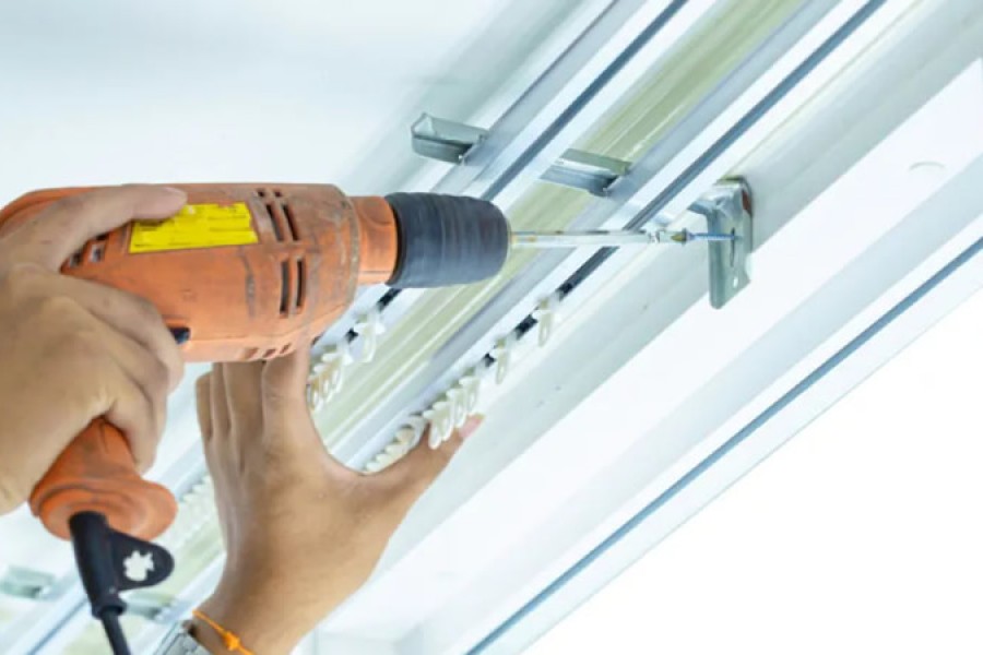 Bornova atatürk perdeci korniş montaj 