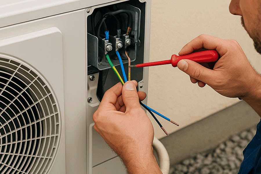 karabağlar klima elektrik hat çekimi